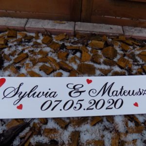 Tablica Rejestracyjna Ślubna z personalizacją