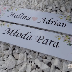 Tablica Rejestracyjna Ślubna z personalizacją