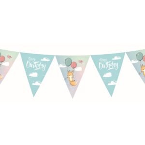 Banner Kolekcja Happy Birthday - Lisek, 11 flag, 326 cm
