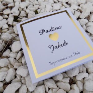 Zaproszenie Złocone