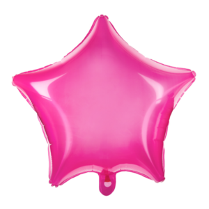 Balon foliowy Gwiazdka, 48cm, różowy