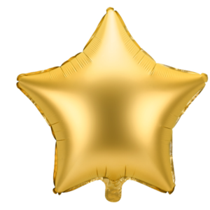 Balon foliowy Gwiazdka, 48cm, złoty