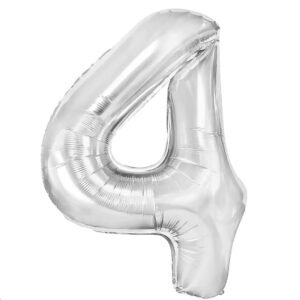 Balony foliowe srebrne 100cm 4