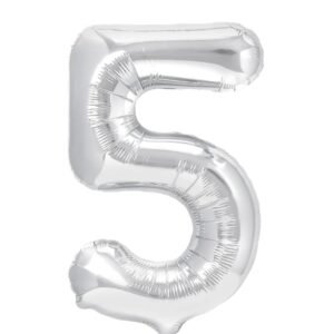 Balony foliowe srebrne 100cm 5
