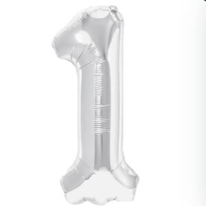 Balony foliowe srebrne 100cm 1