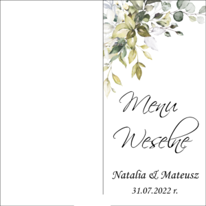 Menu weselne