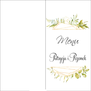Menu weselne