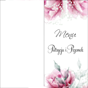 Menu weselne