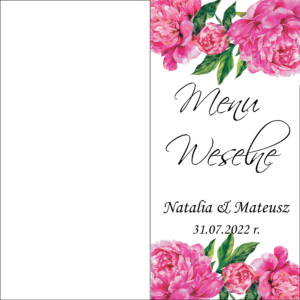 Menu weselne