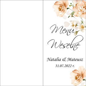 Menu weselne