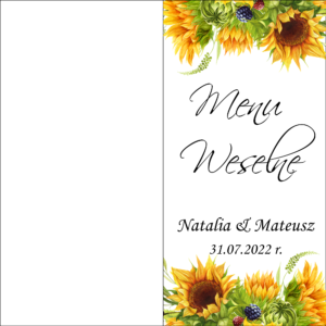 Menu weselne