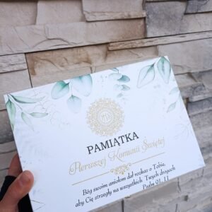 SKRZYNKA z Biblią Pamiątka Pierwszej Komunii Świętej